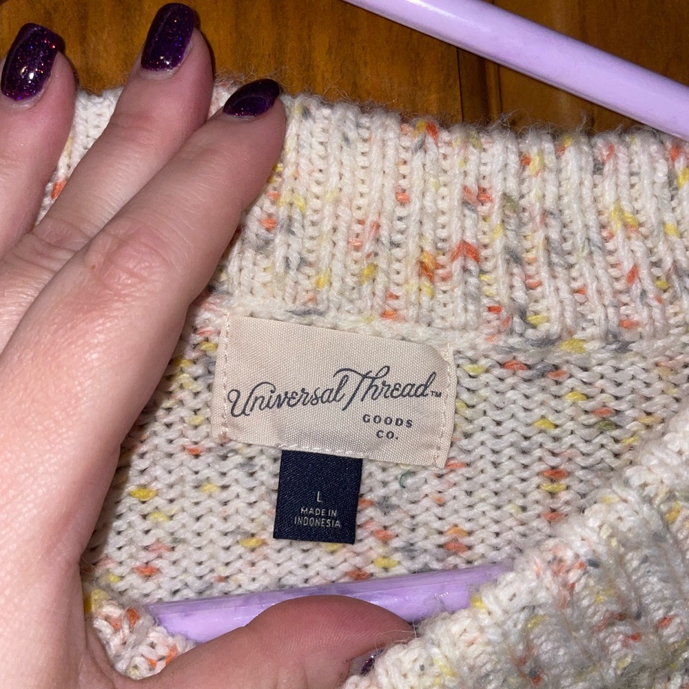 Universal Thread Speckled Ruffle Sweater - image 2